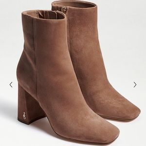 Sam Edelman Codie boots in Praline suede, size 10
